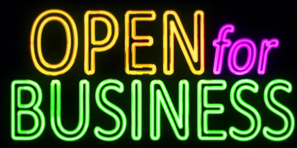 Open For business